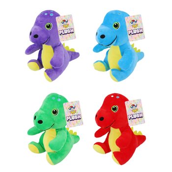Plyšový dinosaurus - výška 19 cm - mix barev (12 ks)