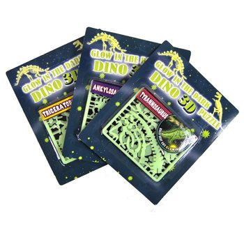 Sv&iacute;t&iacute;c&iacute; ve tmě 3D dino puzzle (24 ks)