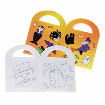 Mal&eacute; halloweensk&eacute; omalov&aacute;nky se samolepkami (48 kusů)