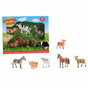 ANIMAL WORLD - HERN&Iacute; SADA S 6 KS FIGUREK ZV&Iacute;Ř&Aacute;TEK Z FARMY (1 ks)