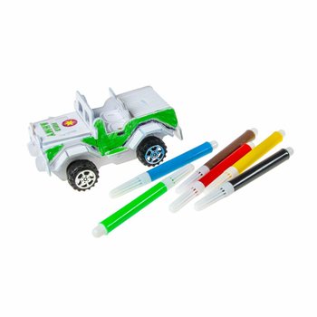 3D puzzle Postav a vybarvi si sv&eacute; auto (12 ks)