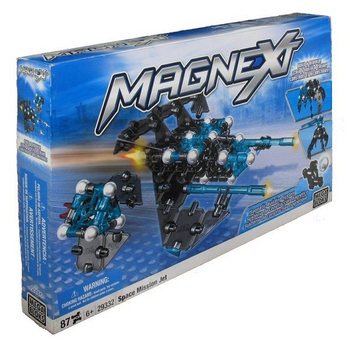 MEGABLOKS MAGNEXT SPACE MISSION JET - 29332 Magnetick&aacute; Stavebnice