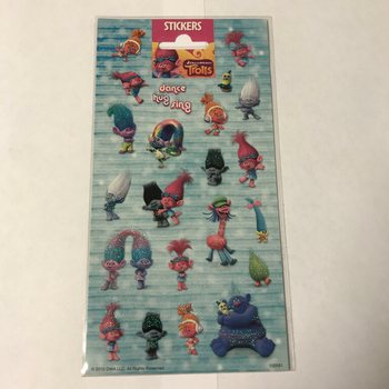 Arch samolepek: TROLLS, 20 x 10 cm (10 ks)