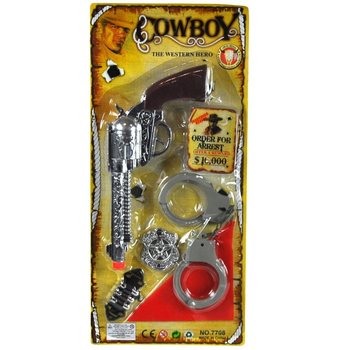 COWBOJSK&Aacute; SADA NA KARTĚ - MODEL 5 (6 ks)
