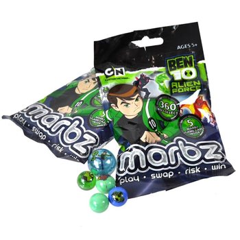 Skleněné kuličky Ben 10 v sáčku - 5 ks (15 sad)