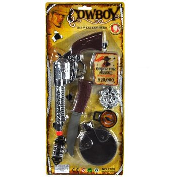 KOVBOJSK&Aacute; SADA NA KARTĚ - MODEL 4 (6 ks)