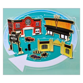 DISNEY CARS - MEGA VELK&Aacute; DŘEVĚN&Aacute; SADA "VYROB SI VLASTN&Iacute; CARS SET"