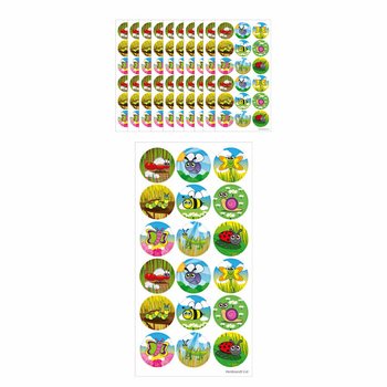 FUN STICKERS - HMYZ - 18 SAMOLEPEK NA ARCHU (10 ks)