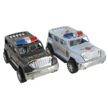 POLICEJNÍ JEEP S SETRVAČNÍKEM (12ks)