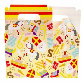 SINTERKLAAS MENU BOX / KRABIČKA NA D&Aacute;RKY 14x10x17 cm (12 ks)