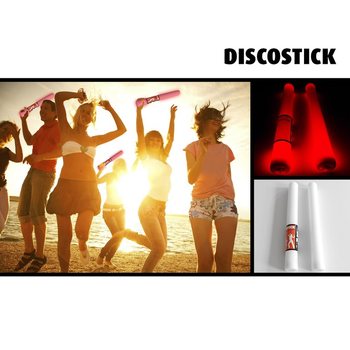 LED PęNOV&Aacute; TYČ JEDNOBAREVN&Aacute; - PARTY TYČ - ĀERVEN&Aacute; - 38.5 CM (19 ks)