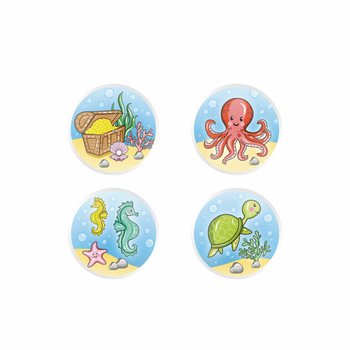 MIX SEA LIFE / MOŘSKÁ ZVÍŘATA - HOPÍKY Ø3.3 cm (100 ks)