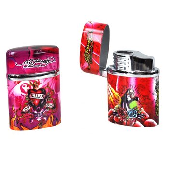 ED HARDY BOUŘKOV&Yacute; ZAPALOVAČ DVOJIT&Yacute; PLAMEN (8 ks)