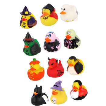 Halloweensk&eacute; kachničky do vany mix (12 ks) - 6 x 5 cm