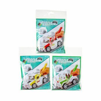 3D puzzle Postav a vybarvi si sv&eacute; auto (12 ks)