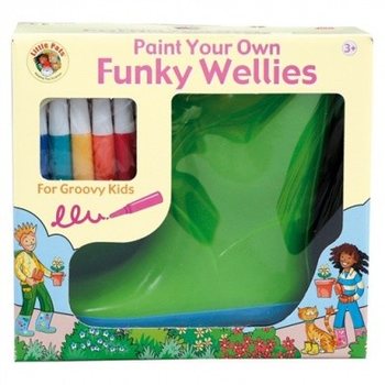 FUNKY WELLIES - VYBARVI SI VLASTN&Iacute; HOL&Iacute;NKY - ZELEN&Eacute; / VELIKOST: 26