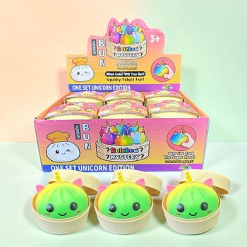 RAGE - Squishy Bun Dumplings VELK&Eacute; - EDICE JEDNOROŽEC (8,5 x 8,5 x 7,5 cm) (12 ks)