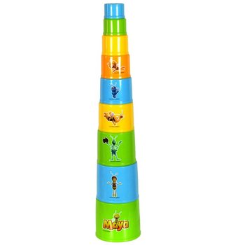 VČELKA M&Aacute;JA FUNNY TOWER VĚŽ Z KOSTEK (6 ks)