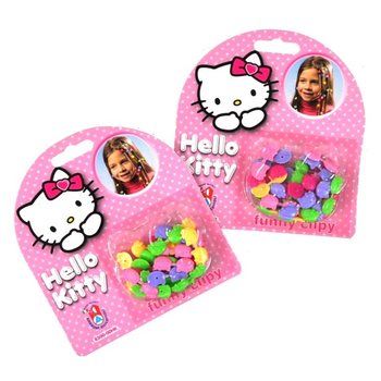 HELLO KITTY FUNNY SPONKY DO VLASŮ V DISPLEJI (35 ks)