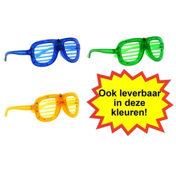 Br&yacute;le SHUTTER SHADES s LED Osvě tlen&iacute;m - Barva: Červen&aacute; (12 ks)