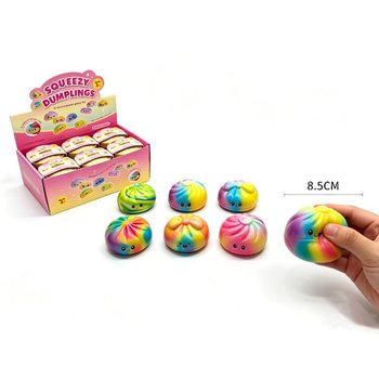 RAGE - Squishy RAINBOW Bun Dumplings VELK&Yacute; - PU FOAM (12 ks)