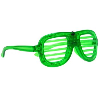 SV&Iacute;T&Iacute;C&Iacute; BR&Yacute;LE SHUTTER SHADES S LED OSVĚTLEN&Iacute;M - BARVA: ZELEN&Aacute; (12 ks)