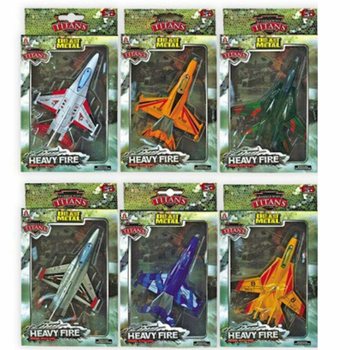 Kovová Letadla F16 Die-Cast (6 ks)