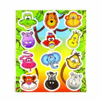 FUN STICKERS &ndash; MODEL: ZV&Iacute;ŘATA Z DŽUNGLE (120 ks)