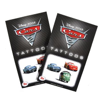 3dílná sada tetování Disney Cars 2 pro děti (50 ks)
