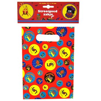10 D&aacute;rkov&yacute;ch s&aacute;čků Sinterklaas / Mikul&aacute;&scaron; 22 x 16 cm (6 ks)