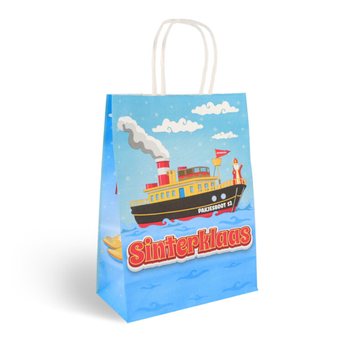 Pap&iacute;rov&eacute; d&aacute;rkov&eacute; ta&scaron;ky Mikul&aacute;&scaron; (Sinterklaas) - 16x8x22 cm (12 ks)