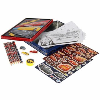 Kreativn&iacute; Set DISNEY CARS 3D v Plechov&eacute; Krabičce (12 ks)