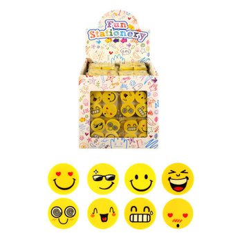 MAZACÍ GUMY MODEL: 4DÍLNÁ SADA SMILEY GUM V DISPLEJI (120ks)