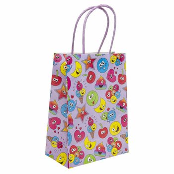 Papírové Dárkové Tašky Smiley - 16x9x22 cm (12 kusů)