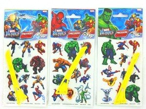 PROTLAČOVACÍ SAMOLEPKY / PROTIISK MARVEL HEROES (24 ks)