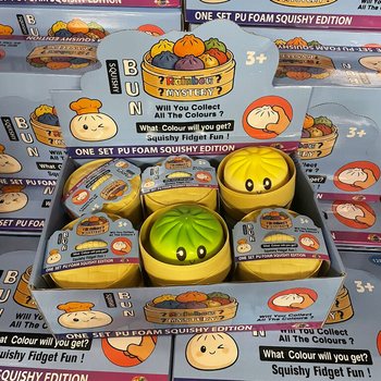 RAGE - Squishy Bun Dumplings VELK&Eacute; - ONE SET PU FOAM SQUISHY EDITION (12 ks)