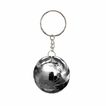 Klíčenky Disco Koule Stříbrné (Sada 12 ks)