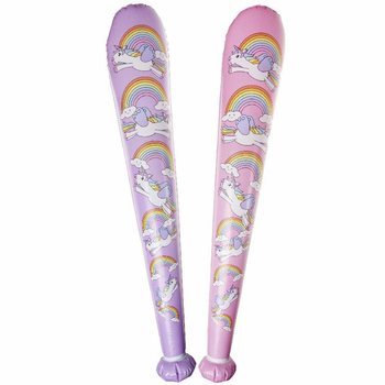 Velká Nafukovací Pálka Jednorožec - 85cm - Mix Barev (12 ks)