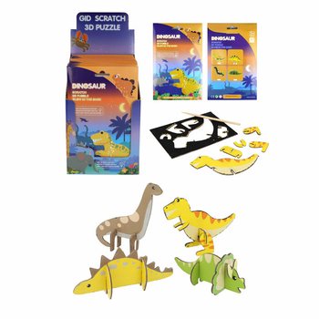SCRATCH 3D Puzzle Dinosaur - Display (18 ks)