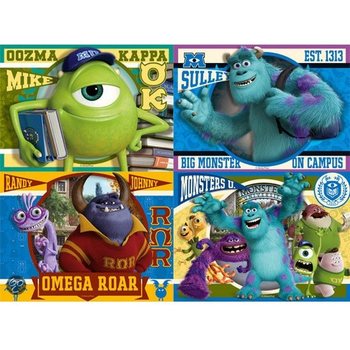 DISNEY PIXAR UNIVERZITA PRO PŘ&Iacute;&Scaron;ERKY PUZZLE 4 V 1 (6 ks)