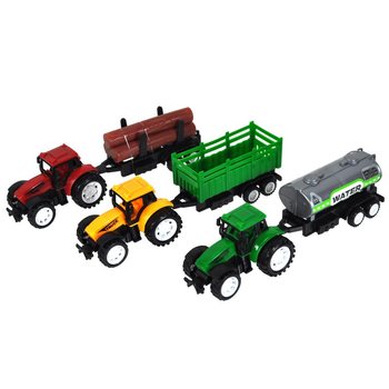 Traktor s př&iacute;věsem na blistru 21 cm (6 ks)