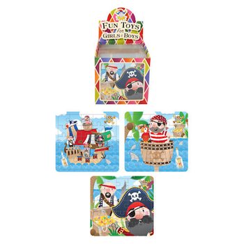 Pirátské puzzle 13 x 12 cm v displeji (108 ks)