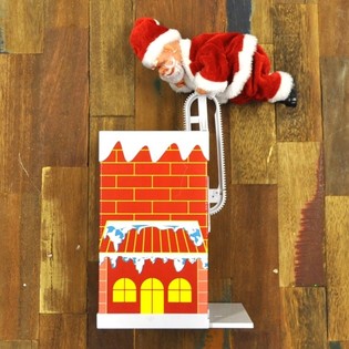 SANTA CLAUS LEZE DO KOMÍNA (2 ks)