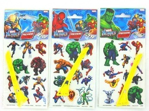 PROTLAČOVAC&Iacute; SAMOLEPKY / PROTIISK MARVEL HEROES (24 ks)
