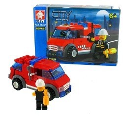 STAVEBNICE HASIČI BRICKS (6 ks)