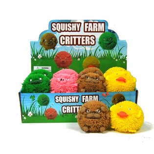 SQUISHY FARM GRITTERS SE SVĚTLEM (12 ks)