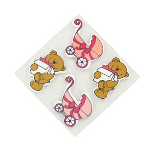 Dekoračn&iacute; samolepky - Baby růžov&aacute; (20 ks)