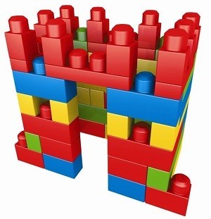 MEGA BLOKS Stavebn&iacute; Kostky v Ta&scaron;ce (70 D&iacute;lků) - 8309