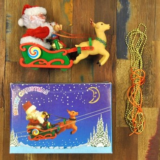 SANTA CLAUS NA SÁNÍCH S HUDBOU (2 ks)