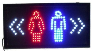 LED REKLAMN&Iacute; TABULE - TOALETY